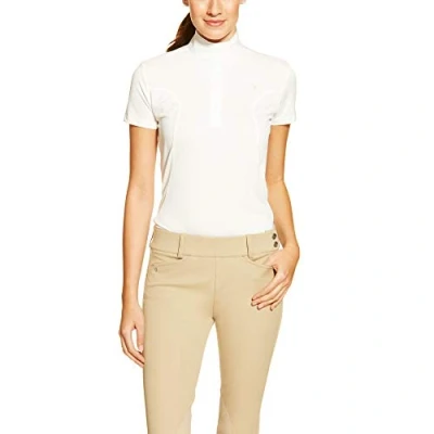 Image of ARIAT Womens Aptos Show Shirt White Easy Stretch Size L