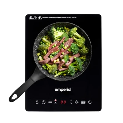 Image of Emperial Single Induction Hob Portable Digital Cooktop Electric Hot Plate with Touch Control 2000W