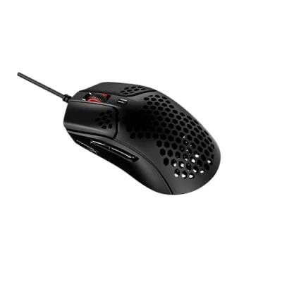 Image of HyperX Pulsefire Haste Gaming Mouse Ultra Lightweight, 59g, Honeycomb Shell, Hex Design, HyperFlex Cable, Up to 16000 DPI, 6 Programmable Buttons, Black
