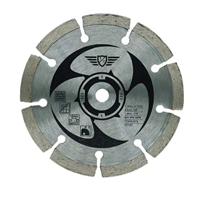 Image of 1 x Topstools CS115D 115mm 9.5mm Bore Diamond Tipped Saw Blade Compatible with Worx WorxSaw XL WX427 WX429 WX437 WX439 WX531 400W 700W