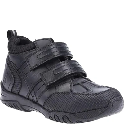 Image of Hush Puppies Boy&#039;s Jezza Junior Sneaker, Black, 1.5 UK