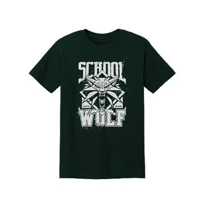 Image of the Witcher T Shirt &quot;School of Wolf&quot; Black Size XL