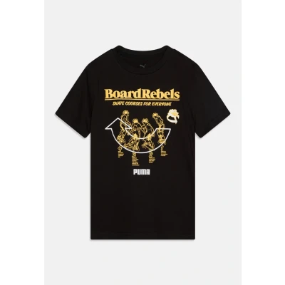 Image of Puma MID90S Graphic TEE Print Tshirt for kids, Size: 12y (11 12y), Black
