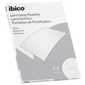 Image of Ibico Basics A4 Gloss Laminating Pouches Light Pack of 100