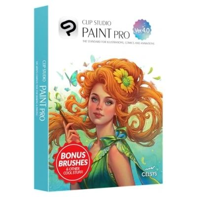 Image of CLIP STUDIO PAINT PRO Version 4 Perpetual License for Windows and macOS