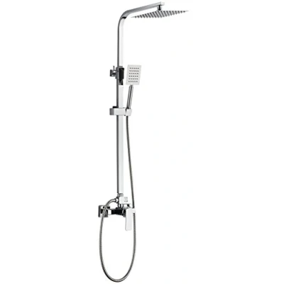 Image of DP Bath RY S018+M008 Stainless Steel Shower Set with Tap Silver