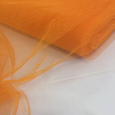 Image of Halloween Or Christmas Door Bow Kit 6.0m x 1.4m Dress Net Decoration Scene Setter 1 Piece Material (Orange)