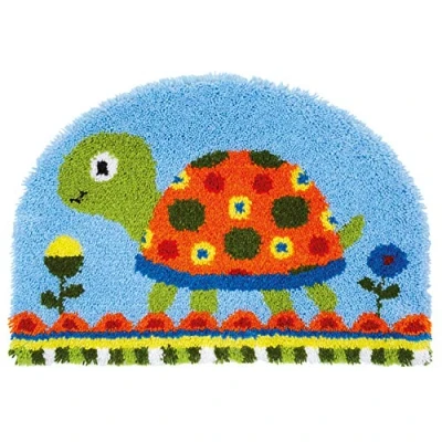 Image of Vervaco Latch Hook Shaped Rug, Cotton, Assorted