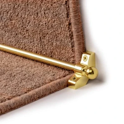 Image of eXtreme Jubilee Stair Rod for Carpet Runner Durable, Lightweight, and Affordable 1200mm Long Hollow Rod, Brass