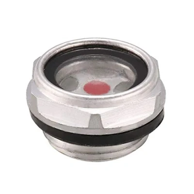 Image of sourcing map Oil Liquid Level Gauge Sight Glass G1/2 Male Threaded Aluminum Alloy Air Compressor Fittings with O Ring
