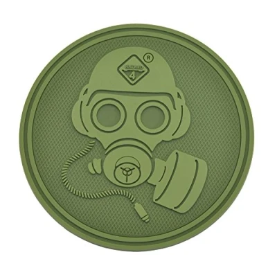 Image of Hazard 4 Special Forces Gas Mask Rubber Patch OD Green