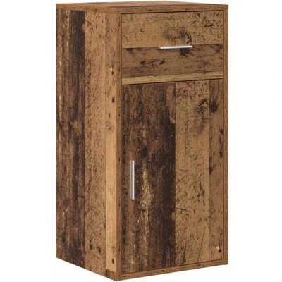Image of vidaXL Brown Storage Cabinet Old wood Engineered Medium