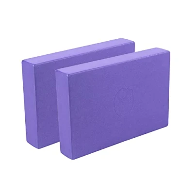 Image of Yoga Mad EVA Block, Set of 2, High Density Non Slip Block for Yoga, Pilates and Home Workouts, 30cm x 20cm 5cm