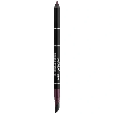 Image of IMPALA Waterproof Eyeliner with Silicone, Purple Color No. 04 Defined Line or Smudged Effect Easy to Apply Creamy Texture Intense, Long Lasting, and Water Resistant