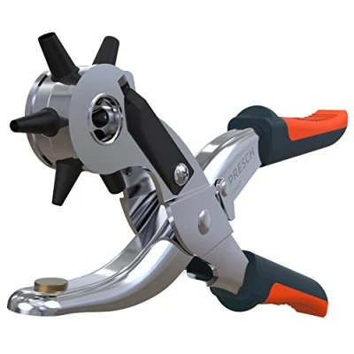 Image of Presch Revolving Punch Plier Leather Heavy Duty Hole Tool for and Belts Belt Puncher
