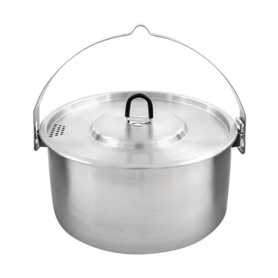 Image of Tatonka Kettle II 2.5 L Outdoor Cooking Pot Stainless Steel with Volume Scale and Lid Strainer Function litres Diameter 20 x 10.5 cm