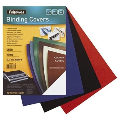 Image of Fellowes A4 Polypropylene Binding Cover (Pack of 100)