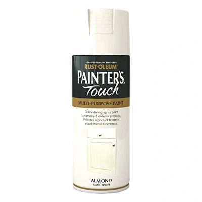 Image of Rust Oleum AE0040012E8 400ml Painter&#039;s Touch Spray Paint Almond Gloss