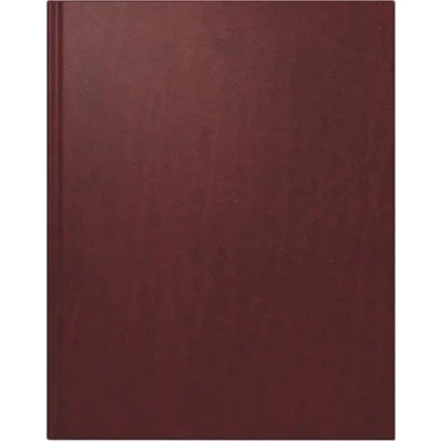Image of rido/idé Book Calendar Model Manager TM (2025), 2 Pages = 1 Week, 205 x 260 mm, 168 Pages, Leather Cover Toscana, Wine Red