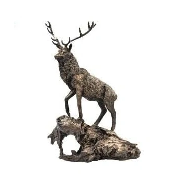 Image of Bisley Patina Bronze Sculpture Stag