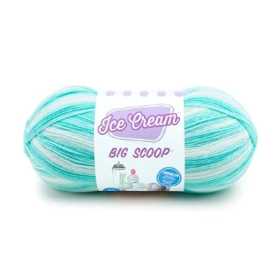 Image of Lion Brand Yarn Company 922 208 Ice Cream Big Scoop Yarn, Mint,27.94 x 12.7 cm
