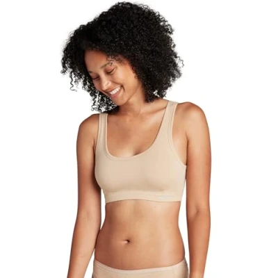 Image of Jockey® Organic Cotton Stretch Tank Strap Bralette, Brush, S