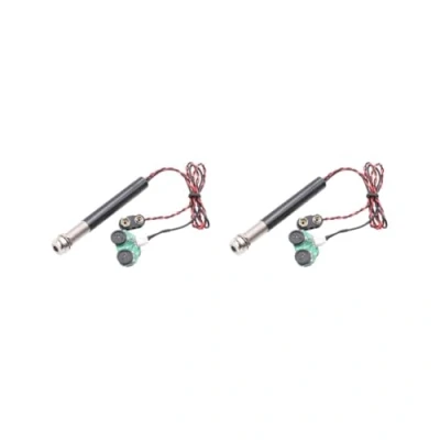 Image of 2 set Active Endpin Jack Preamp Piezo Pickup Kit Volume Tone for Acoustic Guitar
