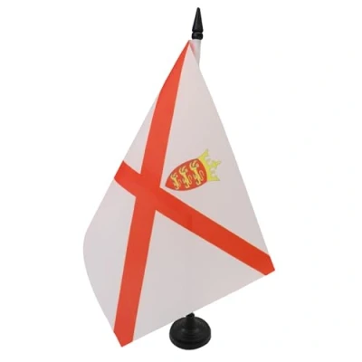 Image of AZ Flag Jersey Table 5&#039;&#039; x 8&#039;&#039; Office 100% Polyester 21 14 cm Mini Desk with 10&#039;&#039; Pole and Black Plastic Base