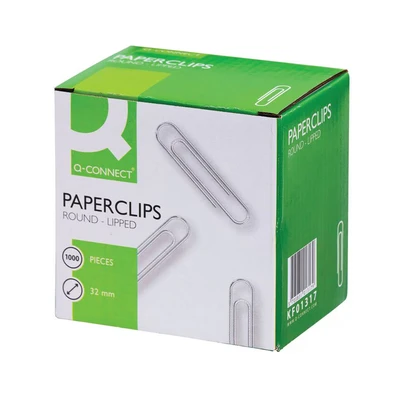 Image of Q Connect Lipped Paperclips 32MM (Pack 1000)
