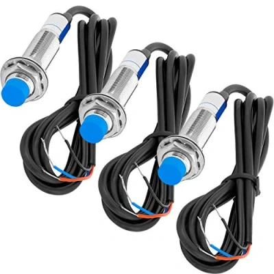Image of AZDelivery M12 LJ12A3 4 Z/BX Inductive Proximity Sensor 12mm Switch Detector 300mA 6 36 VDC 5V NPN Normally Open (NO) 3 Wire compatible with Arduino (Pack of 3) Including E Book!