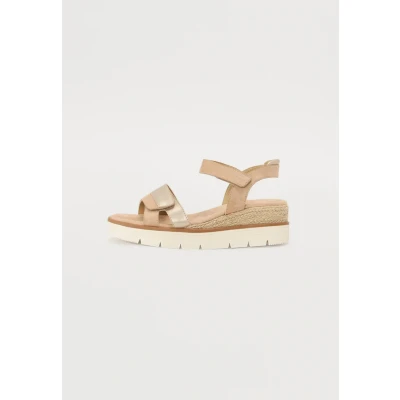 Image of TOM TAILOR Women 9590270004 Wedge Sandal, Sand, 7 UK