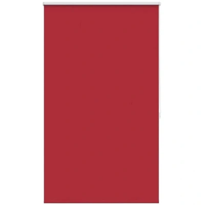 Image of vidaXL Roller Blind Blockout, Red, 80x175CM Thermal Control Blinds, Wall or Ceiling Mountable User Friendly Assembly