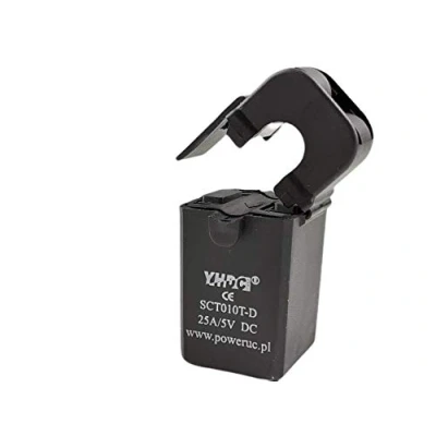 Image of YHDC Split Core Sensor SCT010T D 5A/5V Non invasive Current Transformer in BLACK DC output
