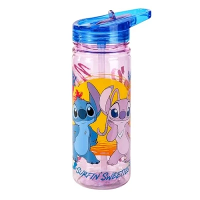 Image of Disney Stitch 580ml Water Bottle for Kids School Drinks Made of Durable Ecozen Reusable BPA Free