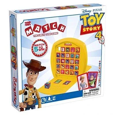 Image of Top Trumps toy Story 4 Match The Crazy Cube game, Play with 15 of your favourite characters including Buzz Lightyear, Woody and Jessie, travel board gift for Boys Girls Aged plus