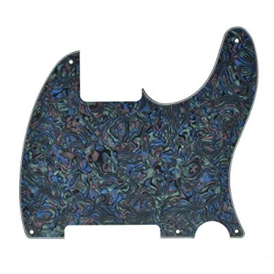 Image of Dopro 5 Hole Tele Blank Guitar Pickguard for FD Telecaster Esquire Abalone Pearl