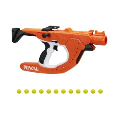 Image of Nerf Rival Curve Shot Sideswipe XXI 1200 Blaster Fire Shots Left, Right or Downward, Straight Shots, multi colour