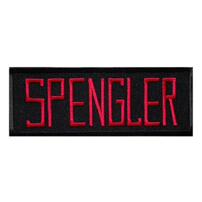 Image of Ghostbuster Comic Spengler Film Iron On Patches Embroidered Applique for Clothes, Size: 12 x 4.5 cm
