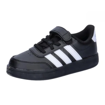 Image of adidas BREAKNET 2.0 Shoes Children Tennis, core Black/Cloud White/Cloud White, 2 UK