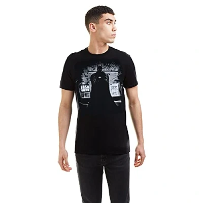 Image of DC Comics Men&#039;s Batman Dark T Shirt, Black, XL UK
