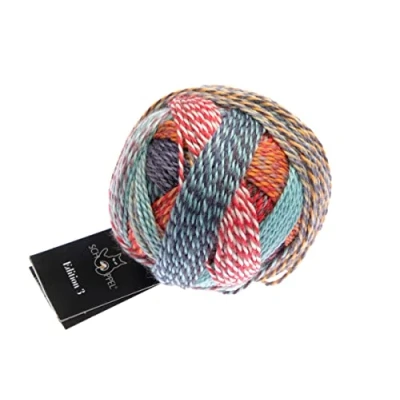 Image of Schoppel Zauberball Edition 3, Pure Merino Wool, 100% Extra Fine for Needle Size 3 3.5 mm, 50 g (2515 Rumor Kit)