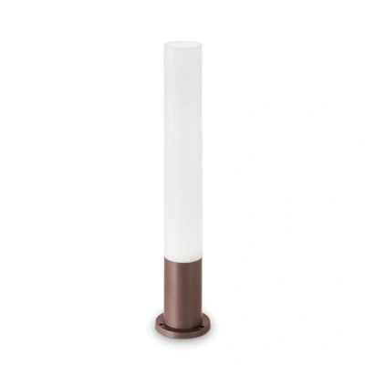 Image of Edo Outdoor Bollard Lamp 1 Light Coffee IP44