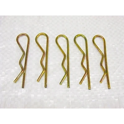 Image of R Clips Beta Pins 3.5MM x5 (Zinc Plated Spring Secure Hold Split Cotter Grip Retaining)