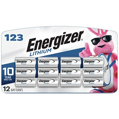 Image of Energizer 123 Lithium Batteries, 3V CR123A Photo Batteries (12 Battery Count) Packaging May Vary
