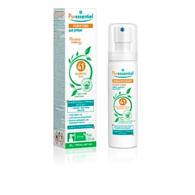Image of Puressentiel Purifying Air Spray 75 ml 100% Natural Room Freshener Odour Eliminator Organic Essential Oils For Your Home, Car &amp; Office Propellant gas and aerosol free