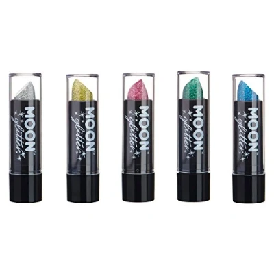 Image of Holographic Glitter Lipstick by Moon Set of 5 colours