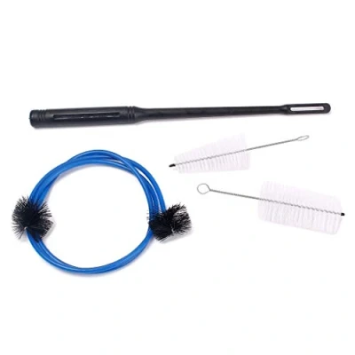 Image of Alnicov 4 Pieces Trumpet Cornet Maintenance Cleaning Kit,Mouthpiece Brush Valve Casing Flexible with Rod