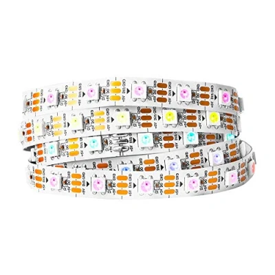 Image of BTF LIGHTING WS2812B GRB IC 1M 60LEDs/M Individually Addressable 5050SMD LED Strip Black PCB Only DC5V IP30 Non Waterproof Full Color Flexible Pixel Dream for DIY Decoration(Only Strip)