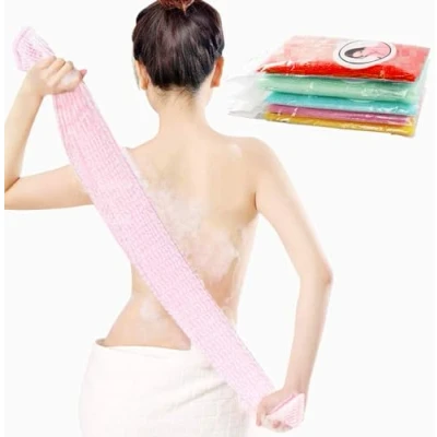 Image of 5 PCS Multicolour Nylon Japanese Exfoliating Shower Scrub Bath Wash Cloth Towel Body Cleaning Sponges