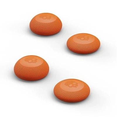 Image of Skull &amp; Co. Convex Thumb Grip Caps Joystick Cap Analog Stick Thumbstick Cover for Nintendo Switch Pro Controller PS5 / PS4 Slim/Pro Candy Orange, 2 Pairs (4pcs)